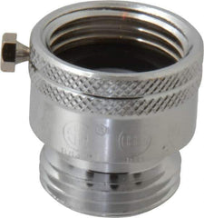 Legend Valve - 3/4" Pipe, 125 Max psi, Chrome Plated Brass, Hose Type Vacuum Breaker Valve - Buna-N Seal, GHT End Connections - Eagle Tool & Supply