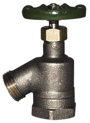 Legend Valve - 1/2" Pipe, Lead Free Brass Bent Nose Garden Valve, Sillcock - Handwheel Handle, FNPT x MGHT End Connections, 125 psi WOG Rating - Eagle Tool & Supply