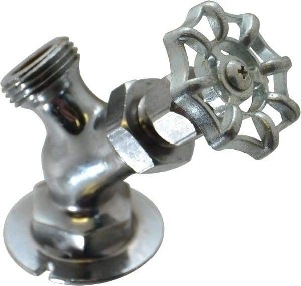 Legend Valve - 3/4" Pipe, Chrome Plated Brass Sillcock - Handwheel Handle, FNPT x GHT End Connections, 125 psi WOG Rating - Eagle Tool & Supply