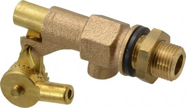 Legend Valve - 3/8" Pipe, Bronze, Mechanical Float Valve - 125 psi, MPT x Plain End Connections - Eagle Tool & Supply
