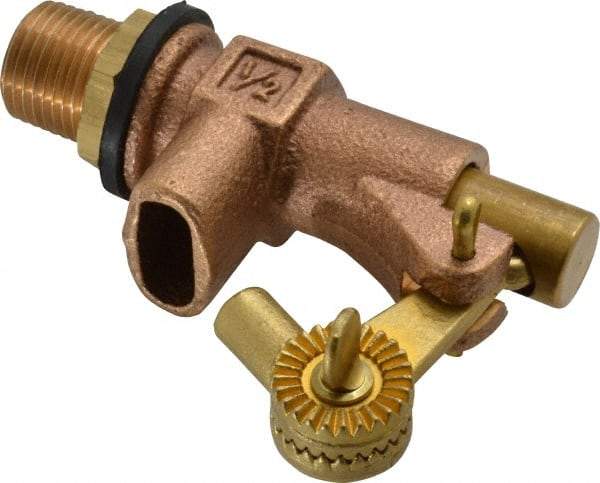 Legend Valve - 1/2" Pipe, Bronze, Mechanical Float Valve - 125 psi, MPT x Plain End Connections - Eagle Tool & Supply