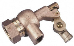 Legend Valve - 1-1/4" Pipe, Bronze, Mechanical Float Valve - 125 psi, NPTF x Plain End Connections - Eagle Tool & Supply