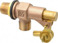 Legend Valve - 1/2" Pipe, Bronze, Mechanical Float Valve - 125 psi, MPT x MPT End Connections - Eagle Tool & Supply