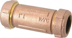 Legend Valve - 1" Pipe, 1-1/4" Copper Tube, Brass Compression Pipe Coupling - 125 psi WOG Rating - Eagle Tool & Supply
