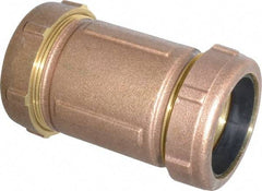 Legend Valve - 2" Copper Tube, Brass Compression Pipe Coupling - 125 psi WOG Rating - Eagle Tool & Supply