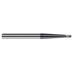 ‎0.02″ Dia. × 3/16″ Shank × 0.016″ DOC × 2-1/2″ OAL, Carbide AlTiN, 2 Flute, Ballnose End Mill