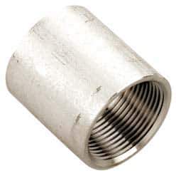 Value Collection - 1" Grade 304 Stainless Steel Pipe Coupling - FNPT x FNPT End Connections, 150 psi - Eagle Tool & Supply