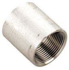 Value Collection - 1" Grade 304 Stainless Steel Pipe Coupling - FNPT x FNPT End Connections, 150 psi - Eagle Tool & Supply