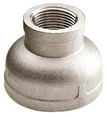 Value Collection - 1 x 3/8" Grade 316 Stainless Steel Pipe Reducer Coupling - FNPT x FNPT End Connections, 150 psi - Eagle Tool & Supply