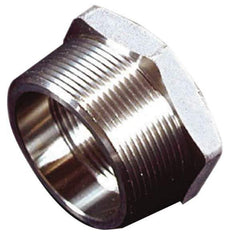 Merit Brass - 4 x 3" Grade 316 Stainless Steel Pipe Hex Bushing - MNPT x FNPT End Connections, 150 psi - Eagle Tool & Supply