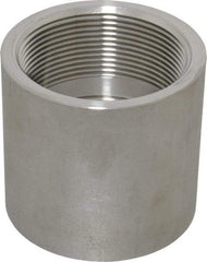 Merit Brass - 2" Grade 316 Stainless Steel Pipe Coupling - FNPT x FNPT End Connections, 150 psi - Eagle Tool & Supply