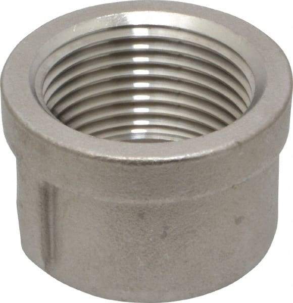 Merit Brass - 1" Grade 316 Stainless Steel Pipe End Cap - FNPT End Connections, 150 psi - Eagle Tool & Supply