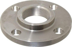 Merit Brass - 2" Pipe, 6" OD, Stainless Steel, Threaded Pipe Flange - 4-3/4" Across Bolt Hole Centers, 3/4" Bolt Hole, 150 psi, Grade 316 - Eagle Tool & Supply