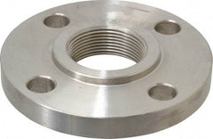 Value Collection - 1-1/2" Pipe, 5" OD, Stainless Steel, Threaded Pipe Flange - 3-7/8" Across Bolt Hole Centers, 5/8" Bolt Hole, 150 psi, Grades 316 & 316L - Eagle Tool & Supply