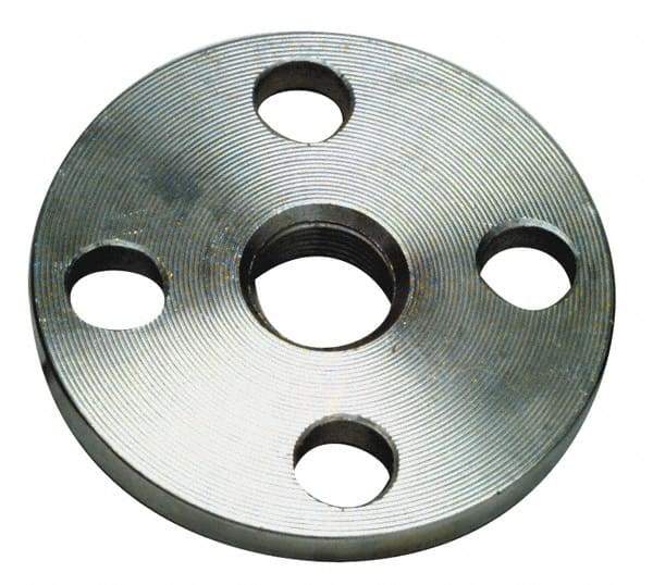 Merit Brass - 2-1/2" Pipe, 7" OD, Stainless Steel, Threaded Pipe Flange - 5-1/2" Across Bolt Hole Centers, 3/4" Bolt Hole, 150 psi, Grade 304 - Eagle Tool & Supply