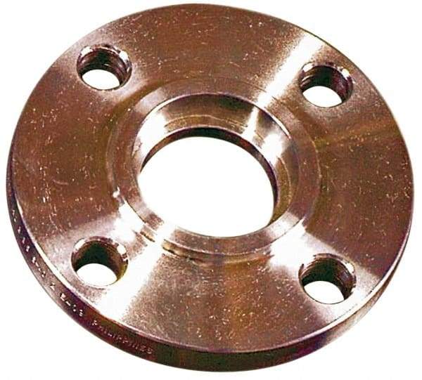 Merit Brass - 2-1/2" Pipe, 7" OD, Stainless Steel, Socket Weld Pipe Flange - 5-1/2" Across Bolt Hole Centers, 3/4" Bolt Hole, 150 psi, Grades 316 & 316L - Eagle Tool & Supply