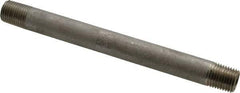 Merit Brass - Schedule 40, 1/4" Pipe x 5-1/2" Long, Grade 304/304L Stainless Steel Pipe Nipple - Welded & Threaded - Eagle Tool & Supply