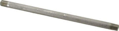 Merit Brass - Schedule 40, 1/4" Pipe x 10" Long, Grade 304/304L Stainless Steel Pipe Nipple - Welded & Threaded - Eagle Tool & Supply