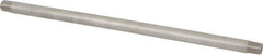 Merit Brass - Schedule 40, 1/4" Pipe x 12" Long, Grade 304/304L Stainless Steel Pipe Nipple - Welded & Threaded - Eagle Tool & Supply