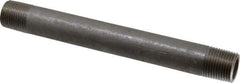 Merit Brass - Schedule 40, 3/8" Pipe x 5-1/2" Long, Grade 304/304L Stainless Steel Pipe Nipple - Welded & Threaded - Eagle Tool & Supply