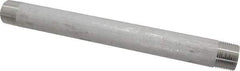 Merit Brass - Schedule 40, 1" Pipe x 12" Long, Grade 304/304L Stainless Steel Pipe Nipple - Welded & Threaded - Eagle Tool & Supply