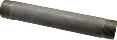 Merit Brass - Schedule 40, 1-1/4" Pipe x 10" Long, Grade 304/304L Stainless Steel Pipe Nipple - Welded & Threaded - Eagle Tool & Supply