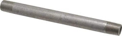 Merit Brass - Schedule 40, 1/4" Pipe x 5-1/2" Long, Grade 316/316L Stainless Steel Pipe Nipple - Welded & Threaded - Eagle Tool & Supply