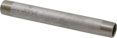 Merit Brass - Schedule 40, 3/4" Pipe x 8" Long, Grade 316/316L Stainless Steel Pipe Nipple - Welded & Threaded - Eagle Tool & Supply