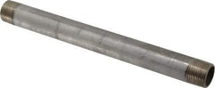 Merit Brass - Schedule 40, 3/4" Pipe x 10" Long, Grade 316/316L Stainless Steel Pipe Nipple - Welded & Threaded - Eagle Tool & Supply