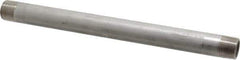 Merit Brass - Schedule 40, 3/4" Pipe x 12" Long, Grade 316/316L Stainless Steel Pipe Nipple - Welded & Threaded - Eagle Tool & Supply