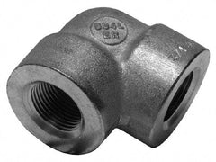 Merit Brass - 1-1/2" Grade 316/316L Stainless Steel Pipe 90° Elbow - FNPT x FNPT End Connections, 3,000 psi - Eagle Tool & Supply