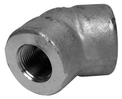 Merit Brass - 1-1/4" Grade 316/316L Stainless Steel Pipe 45° Elbow - FNPT x FNPT End Connections, 3,000 psi - Eagle Tool & Supply
