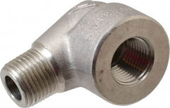 Value Collection - 1/2" Grade 316/316L Stainless Steel Pipe 90° Street Elbow - FNPT x MNPT End Connections, 3,000 psi - Eagle Tool & Supply