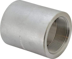 Merit Brass - 2" Grade 316/316L Stainless Steel Pipe Coupling - FNPT x FNPT End Connections, 3,000 psi - Eagle Tool & Supply