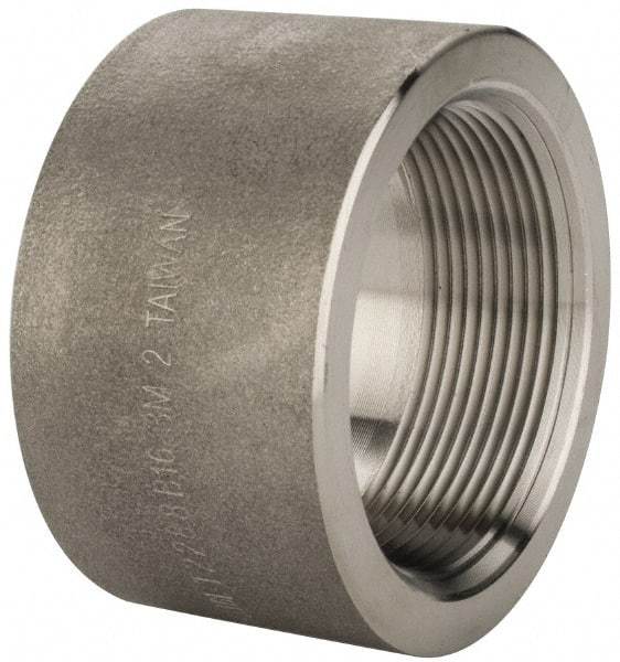 Merit Brass - 2" Grade 316/316L Stainless Steel Pipe Half Coupling - FNPT End Connections, 3,000 psi - Eagle Tool & Supply