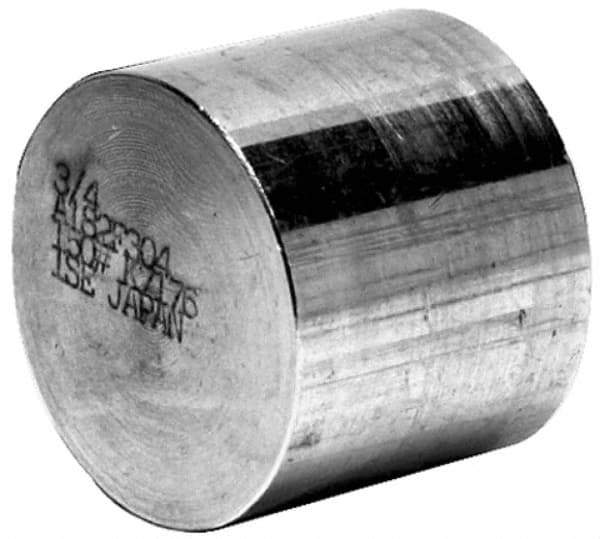 Merit Brass - 1-1/4" Grade 316/316L Stainless Steel Pipe End Cap - FNPT End Connections, 3,000 psi - Eagle Tool & Supply
