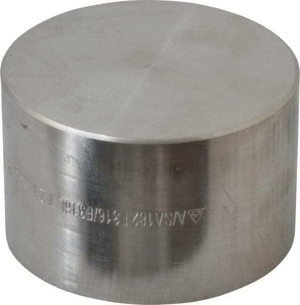 Merit Brass - 2" Grade 316/316L Stainless Steel Pipe End Cap - FNPT End Connections, 3,000 psi - Eagle Tool & Supply