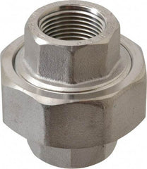 Value Collection - 3/4" Grade 316/316L Stainless Steel Pipe Union - FNPT x FNPT End Connections, 3,000 psi - Eagle Tool & Supply
