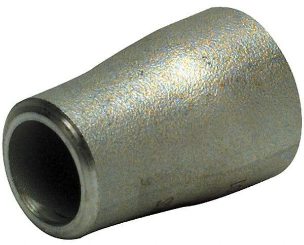 Merit Brass - 2 x 1-1/4" Grade 304L Stainless Steel Pipe Concentric Reducer - Butt Weld x Butt Weld End Connections - Eagle Tool & Supply