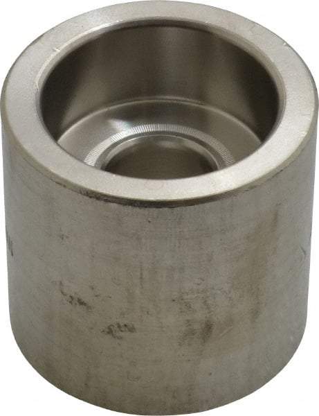 Merit Brass - 1 x 1/2" Grade 316 Stainless Steel Pipe Reducer Coupling - Socket Weld x Socket Weld End Connections, 3,000 psi - Eagle Tool & Supply