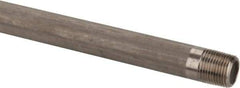 Merit Brass - Schedule 40, 3/8" Pipe x 36" Long, Grade 304/304L Stainless Steel Pipe Nipple - Welded & Threaded - Eagle Tool & Supply