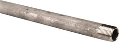 Merit Brass - Schedule 40, 1/2" Pipe x 24" Long, Grade 304/304L Stainless Steel Pipe Nipple - Welded & Threaded - Eagle Tool & Supply