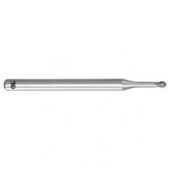3/16" Dia. - 3-1/2" OAL - Carbide - Ball End HP End Mill-2 FL - Eagle Tool & Supply