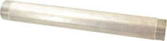 Merit Brass - Schedule 40, 2" Pipe x 18" Long, Grade 316/316L Stainless Steel Pipe Nipple - Welded & Threaded - Eagle Tool & Supply