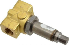 Parker - 1/4" Port, Brass Solenoid Valve - Closed, FKM Seal - Eagle Tool & Supply