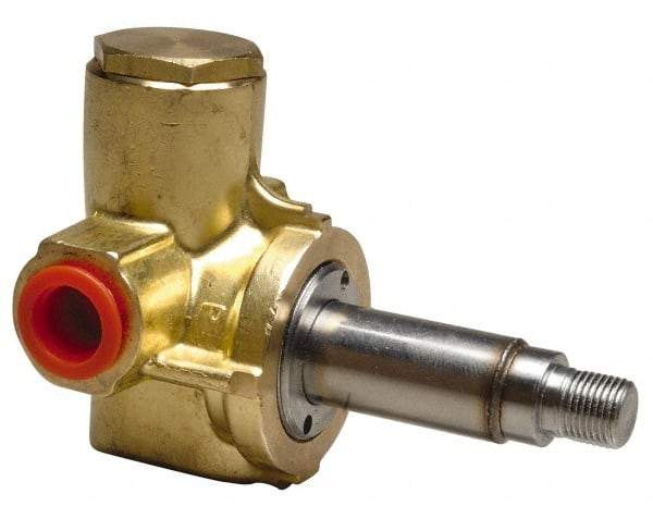 Parker - 1/8" Port, Brass Solenoid Valve - Closed, PCTFE Seal - Eagle Tool & Supply