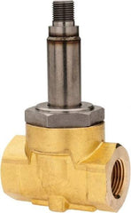 Parker - 3/8" Port, Brass Solenoid Valve - Closed, NBR Seal - Eagle Tool & Supply