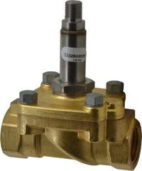 Parker - 1/2" Port, Brass Solenoid Valve - Closed, NBR Seal - Eagle Tool & Supply