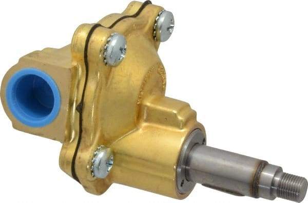 Parker - 1/2" Port, Brass Solenoid Valve - Closed, NBR Seal - Eagle Tool & Supply