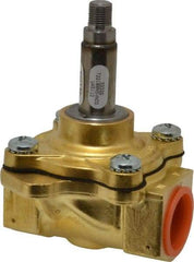 Parker - 3/4" Port, Brass Solenoid Valve - Closed, NBR Seal - Eagle Tool & Supply